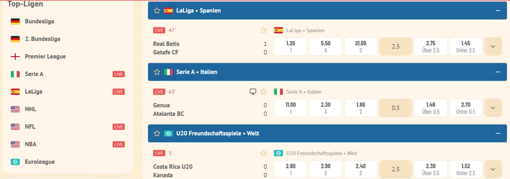 Sportwetten